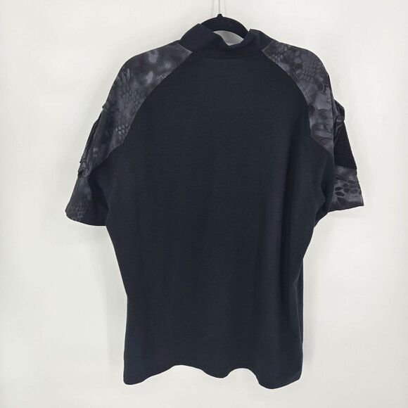 Kryptek mens size XL Black camo Tactical short sleeve rugby rugged ventilated - Picture 7 of 8